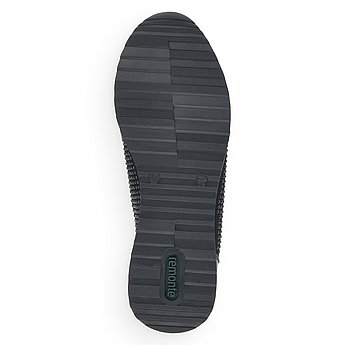 Schwarze Halbschuhe aus Kunstleder mit Wechselfußbett. Schuh Laufsohle. 