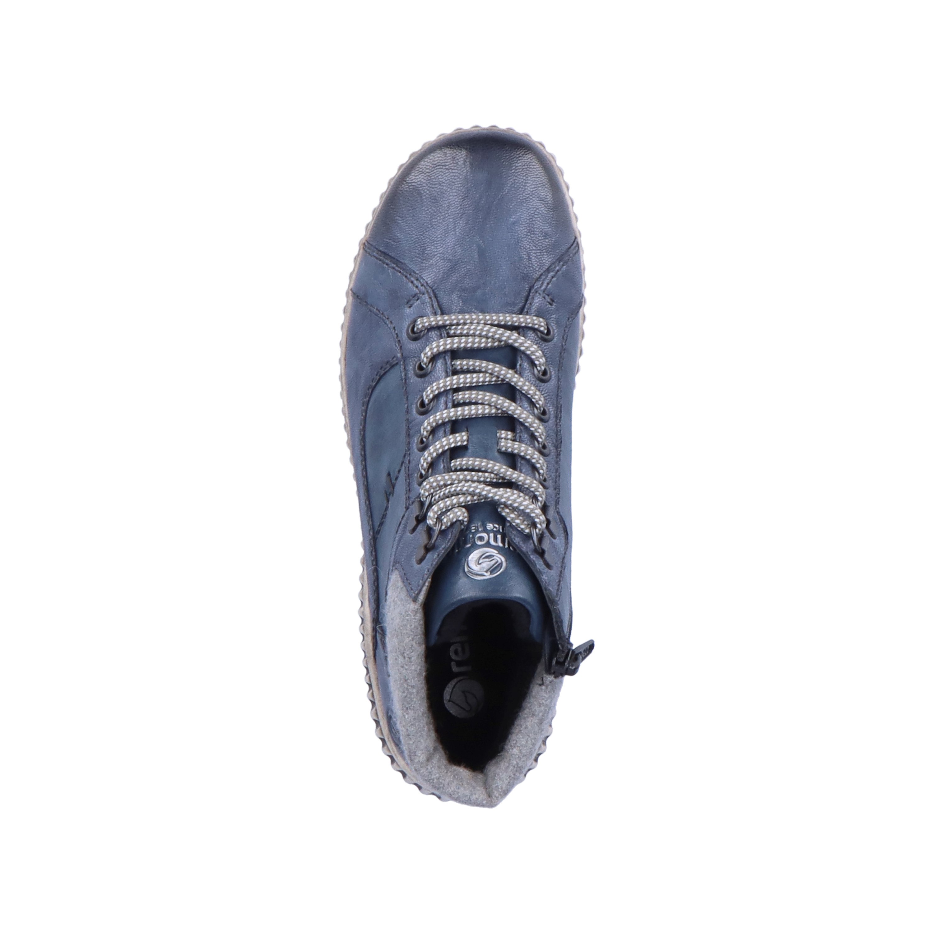 Azure remonte women´s lace-up shoes R8276-14 with lacing and zipper. Shoe from the top