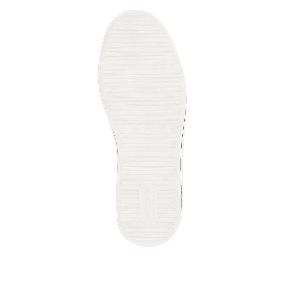 remonte baskets blanches pour femmes D1C00-81 avec une fermeture éclair. Semelle extérieure de la chaussure.