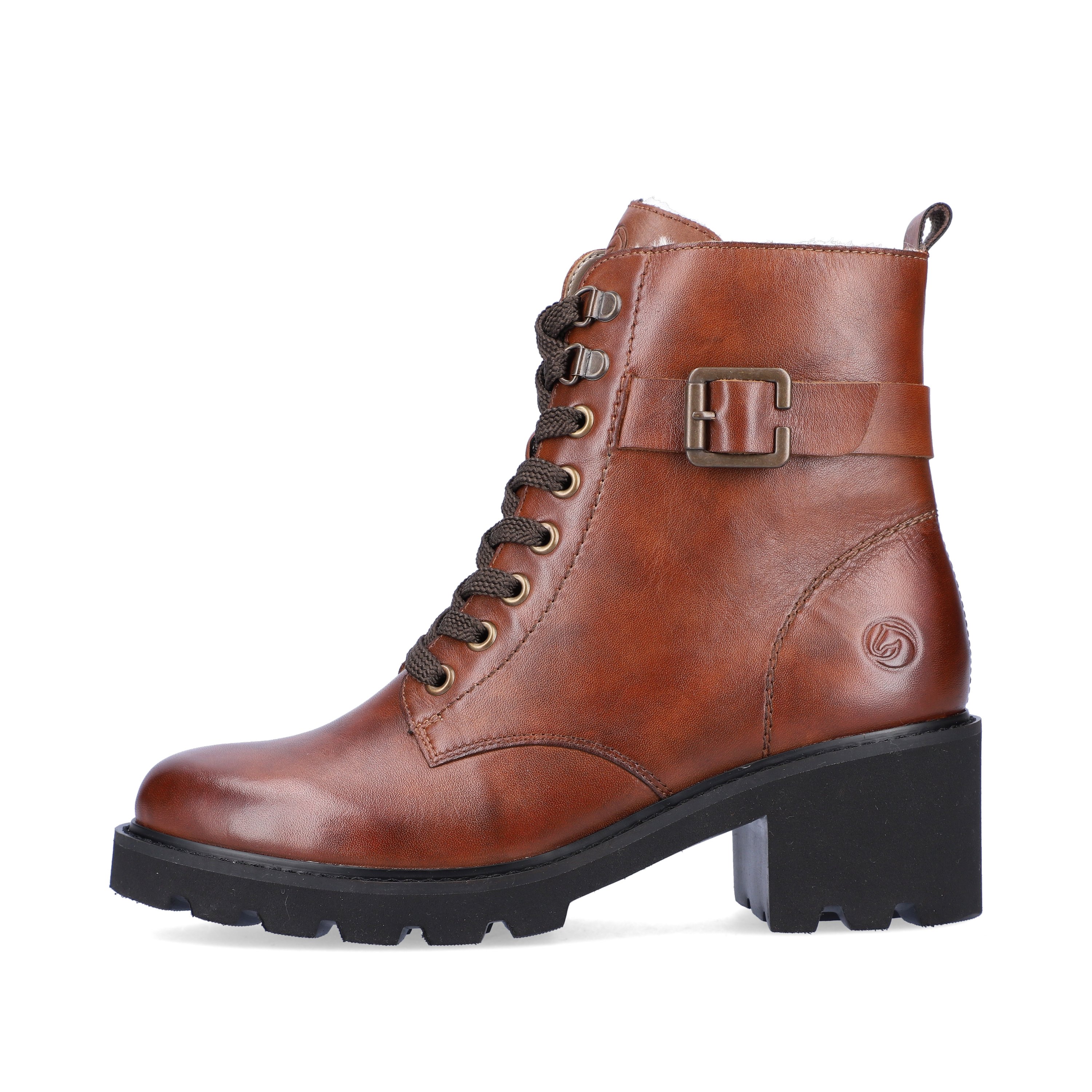 Hazel remonte women´s biker boots D0A74-22 with cushioning sole with block heel. The outside of the shoe