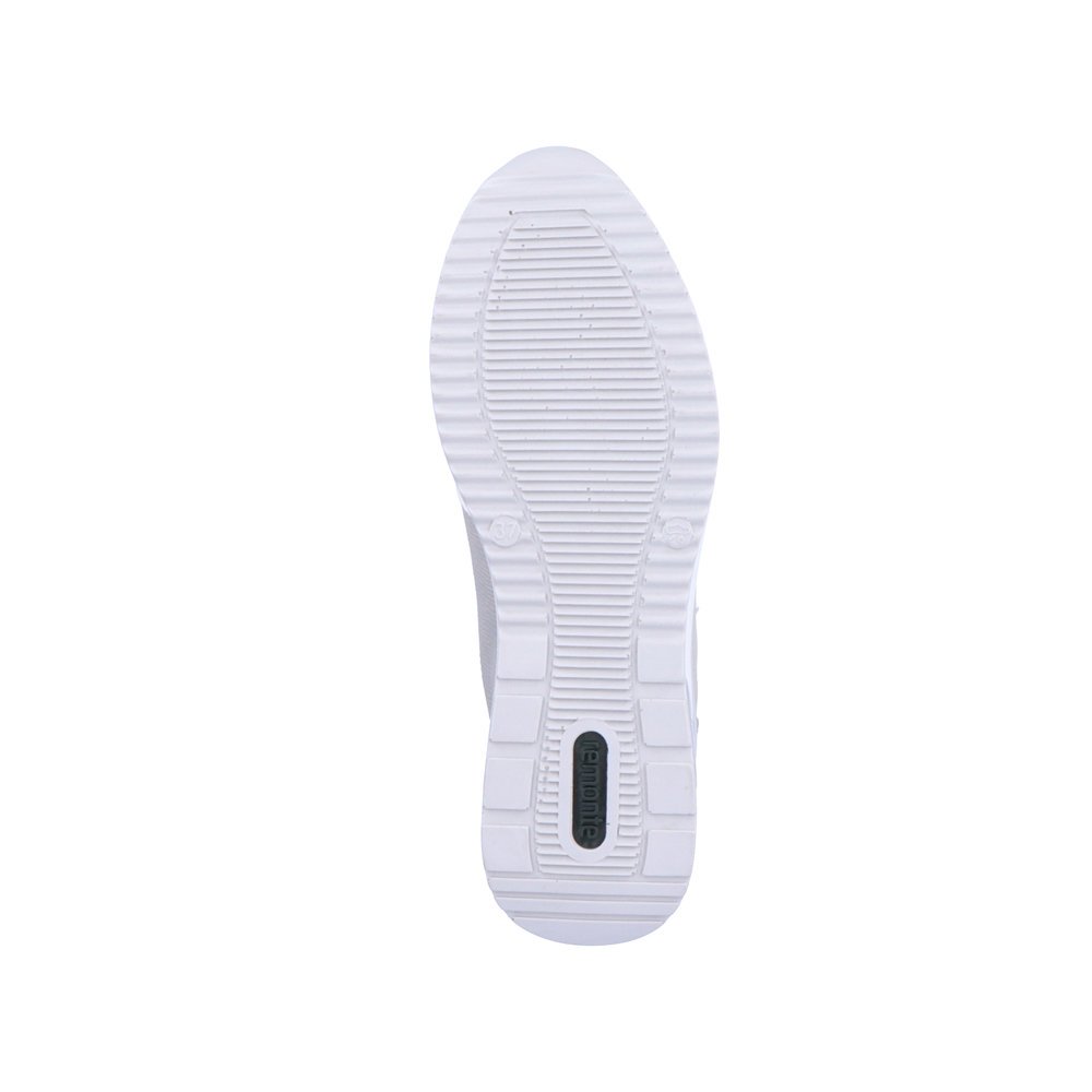 remonte baskets grises pour femmes D2410-40 avec une fermeture éclair. Semelle extérieure de la chaussure.