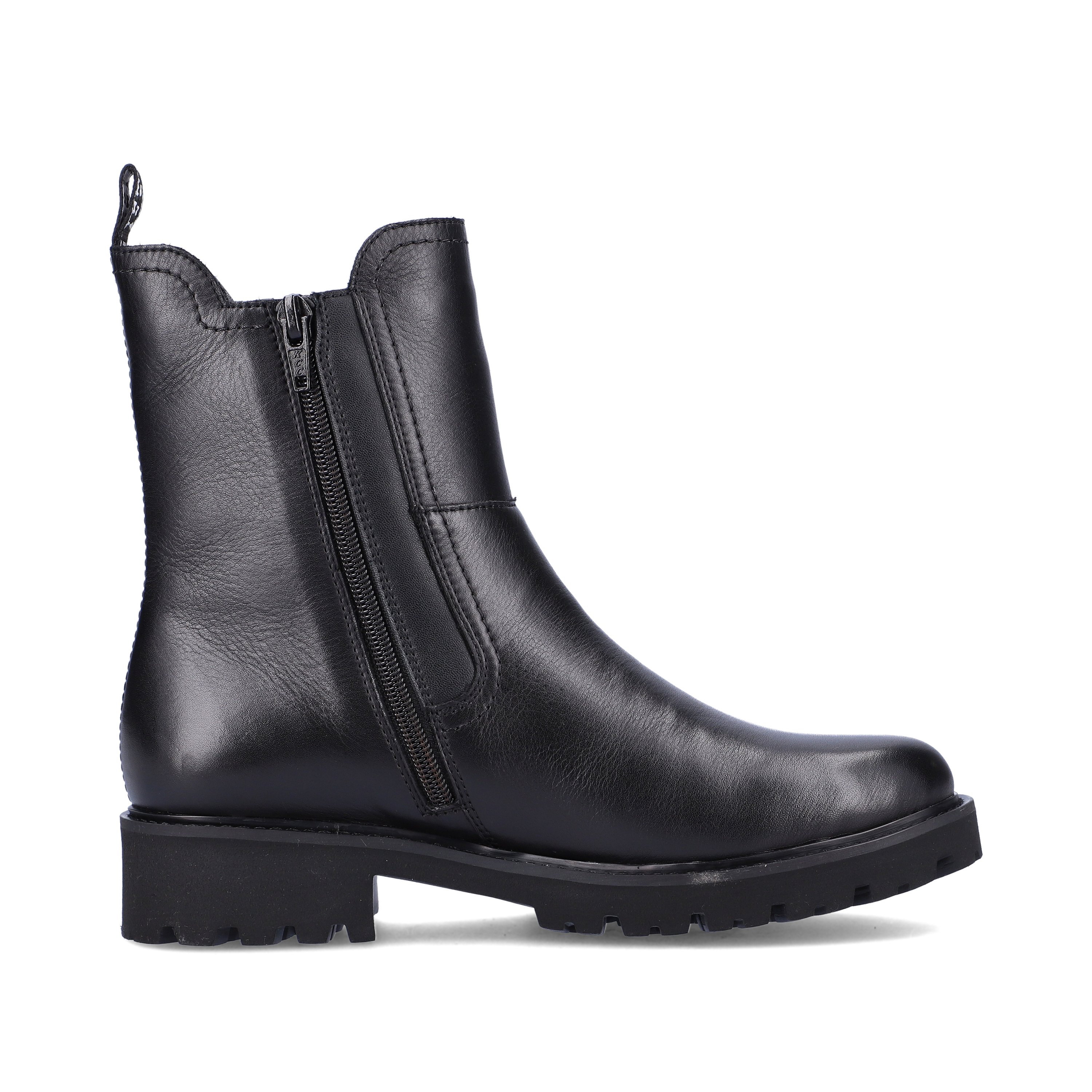 Graphite black remonte women´s Chelsea boots D8694-00 with cushioning sole. Shoe inside