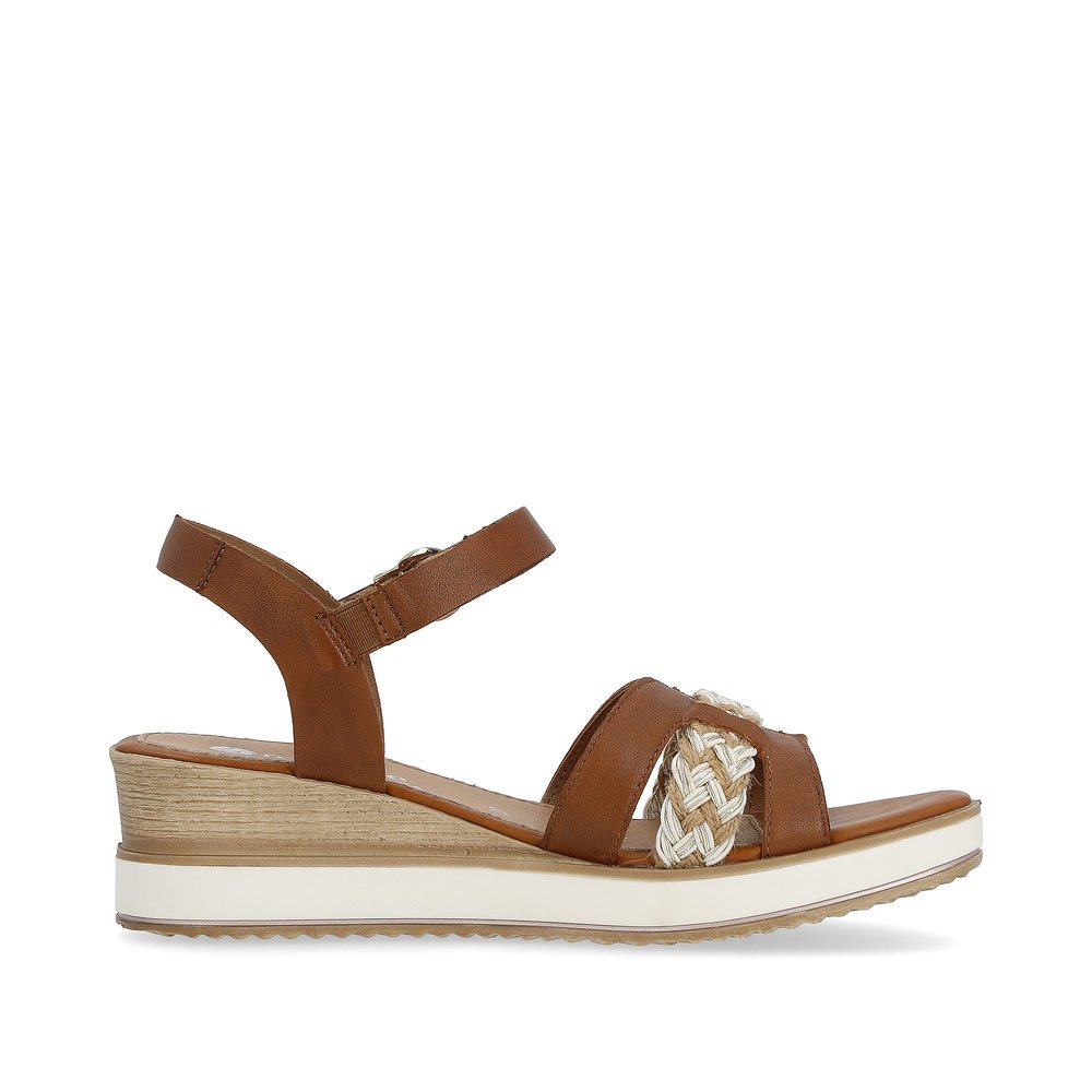 Hazel remonte women´s wedge sandals D6461-24 with a hook and loop fastener. Shoe inside.