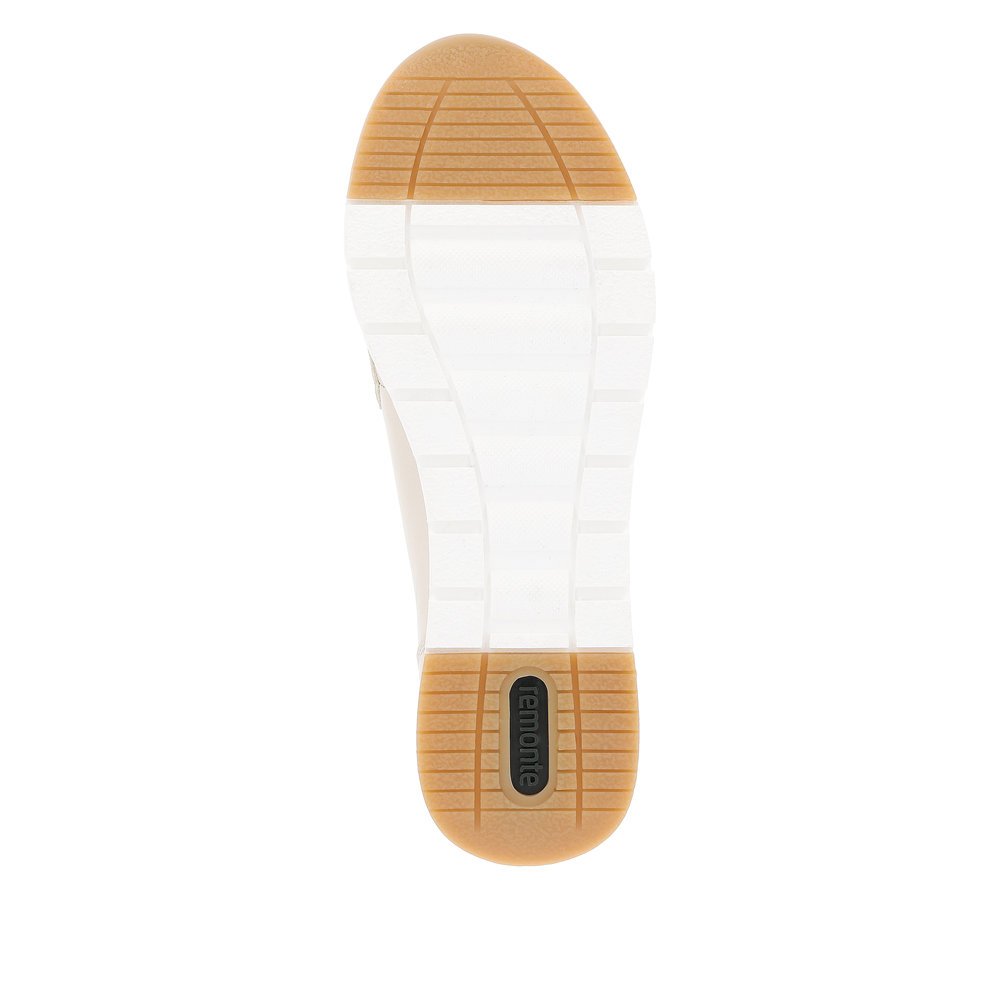 remonte mocassins beiges pour femmes R6711-60 avec largeur confort G. Semelle extérieure de la chaussure.