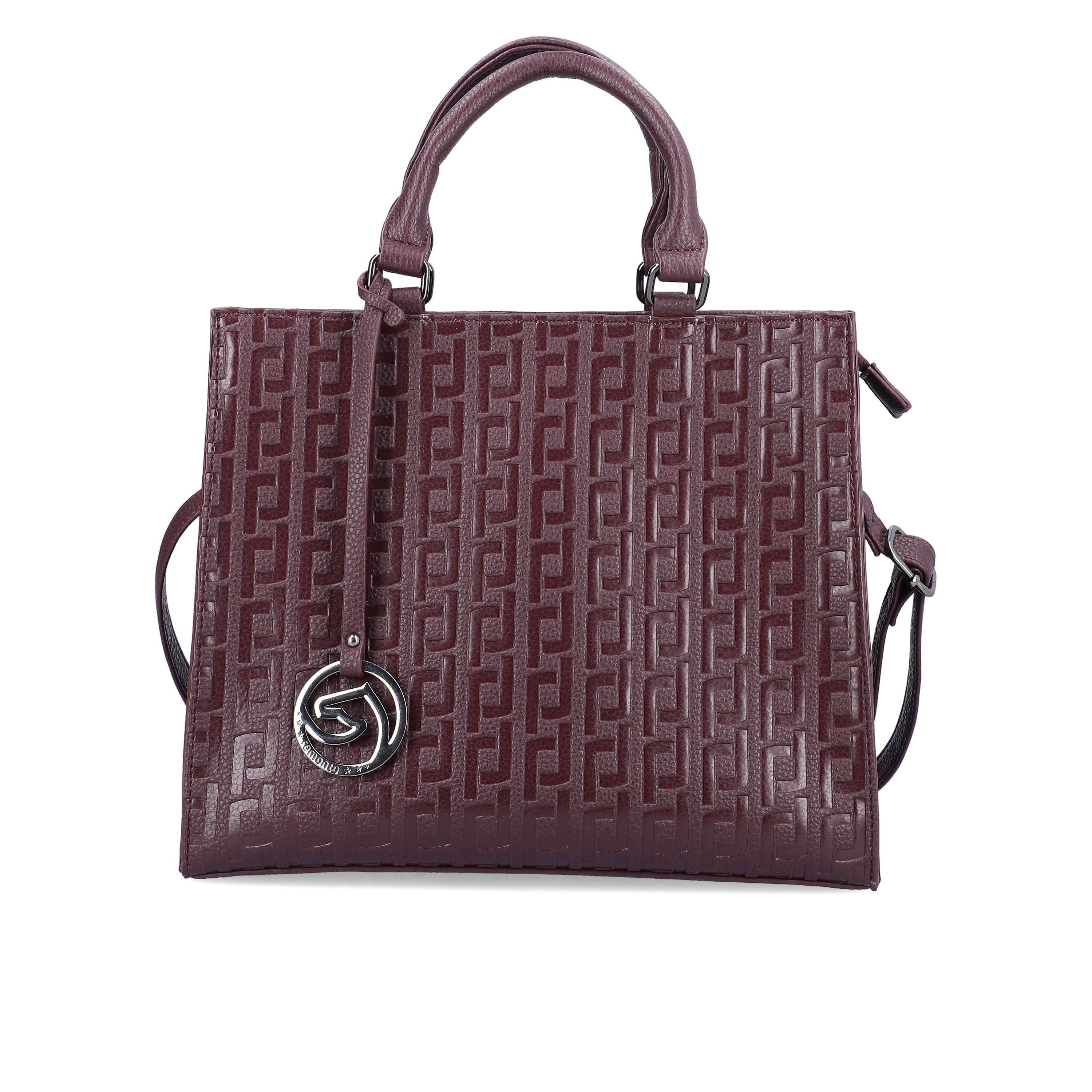remonte women´s bag Q0709-35 in red made of imitation leather with zipper from the front.