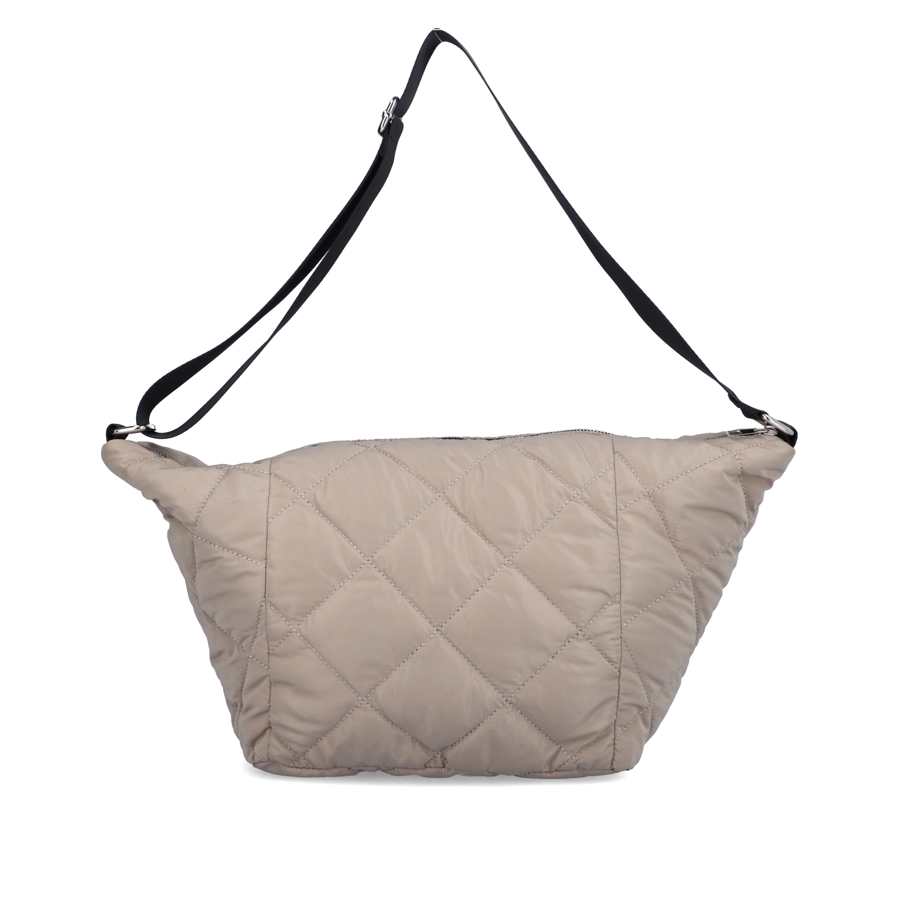 remonte women´s hip bag Q0806-62 in beige-grey made of textile with zipper from the front.
