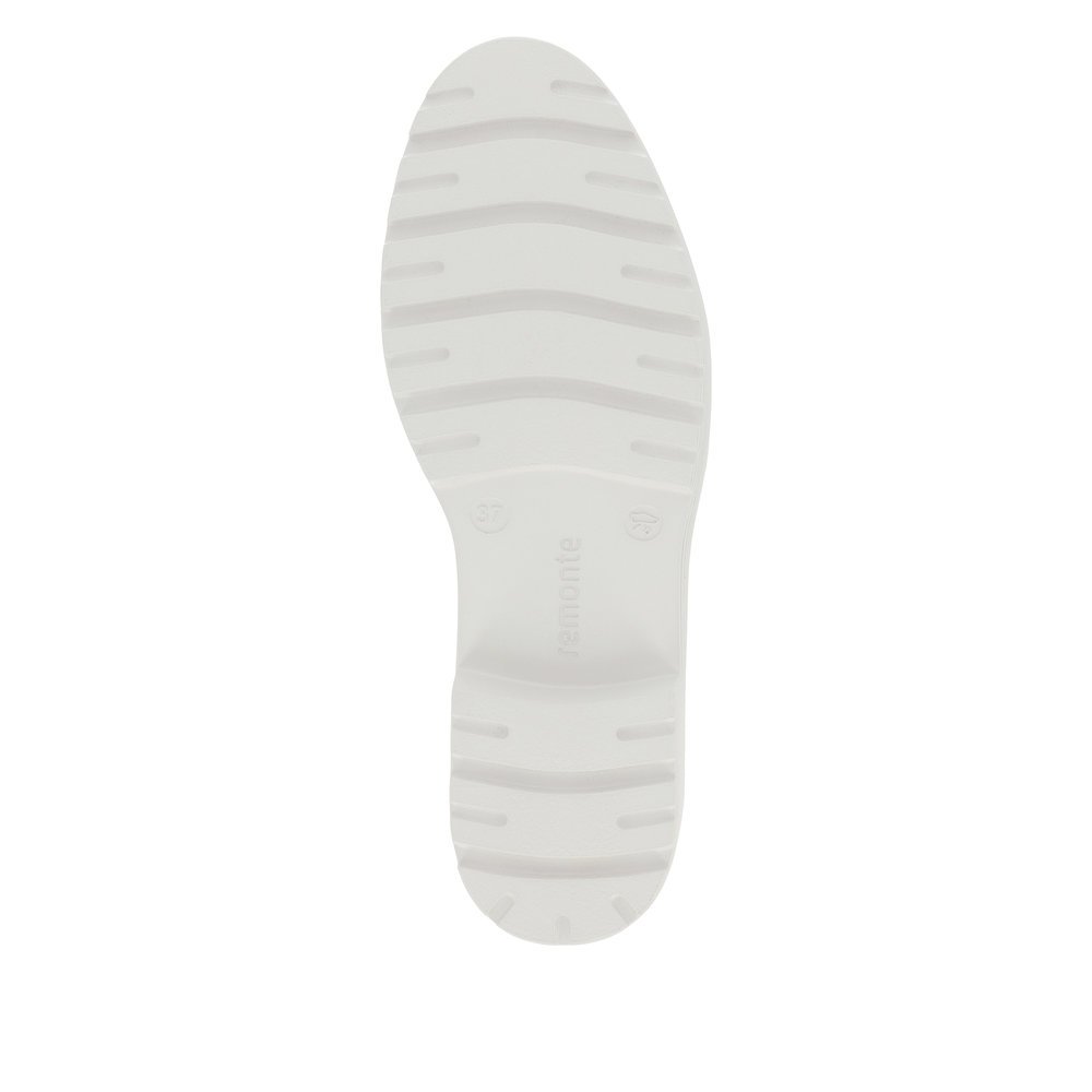 remonte mocassins bleus pour femmes D1H01-12 avec un insert élastique. Semelle extérieure de la chaussure.