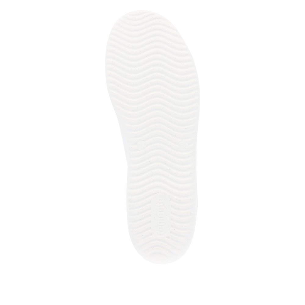 remonte chaussures à lacets blanches pour femmes D1E01-80. Semelle extérieure de la chaussure.