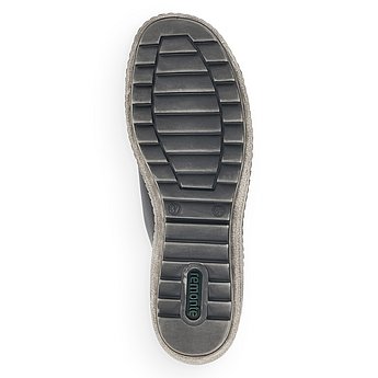 Schwarze Kurzstiefel aus Glattleder mit Reißverschluss und Schnürung und Wechselfußbett. Schuh Laufsohle. 