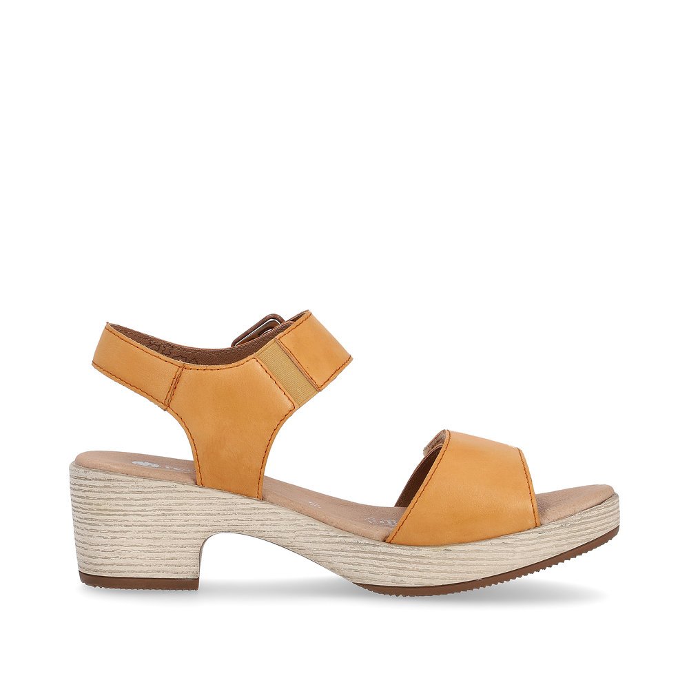 remonte sandalettes à lanières orange pour femmes D0N52-38. Intérieur de la chaussure.