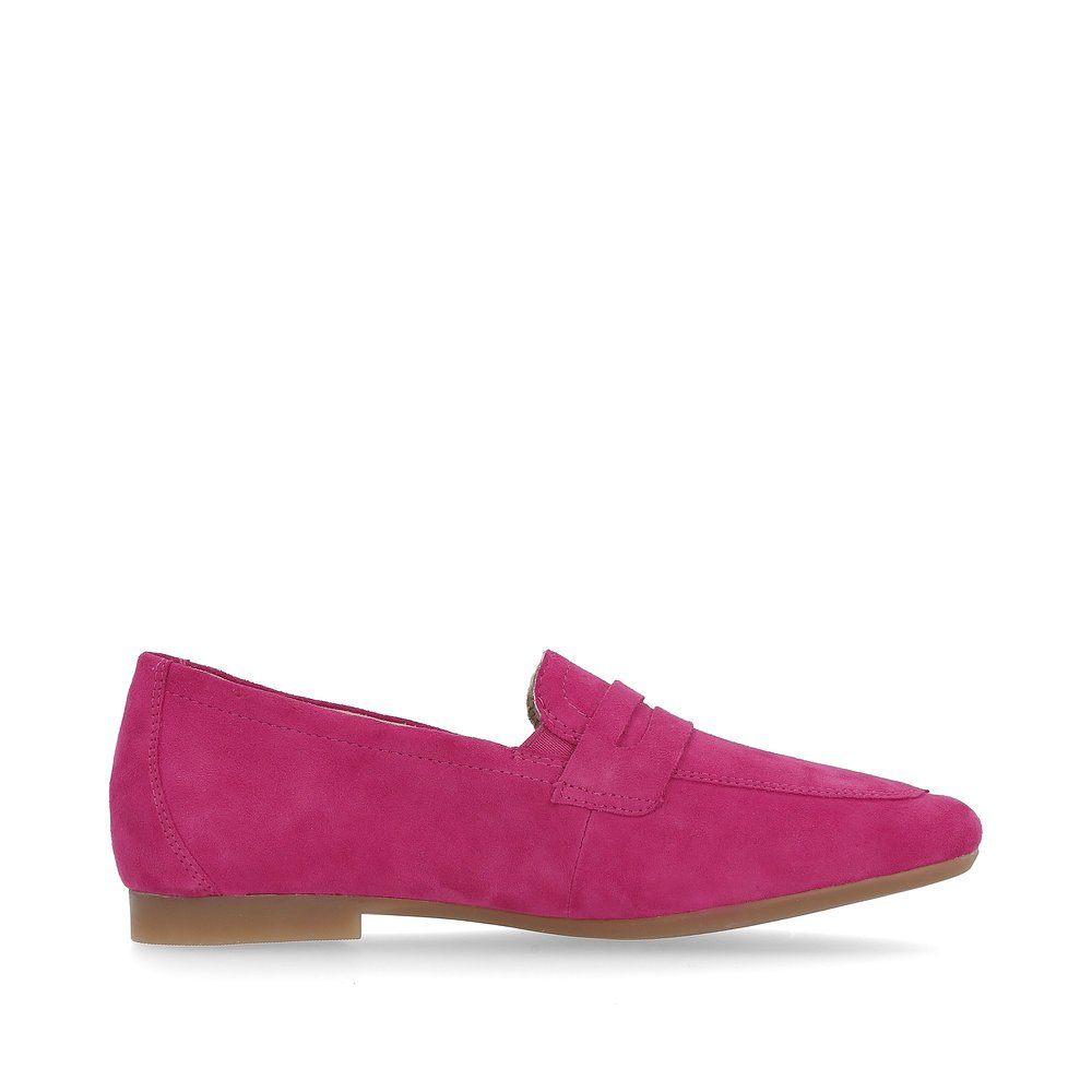 Pink remonte women´s loafers D0K02-31 with elastic insert. Shoe inside.